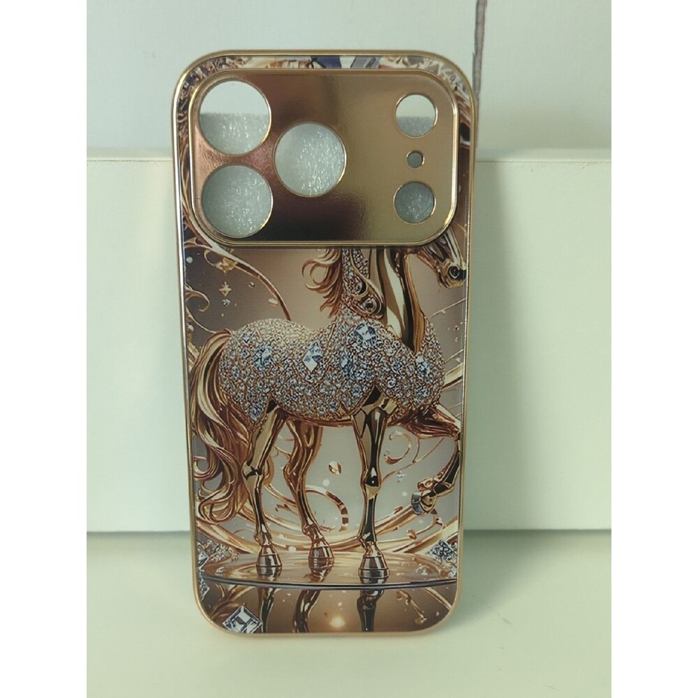iPhone 17 Pro Back Case Horse Pattern